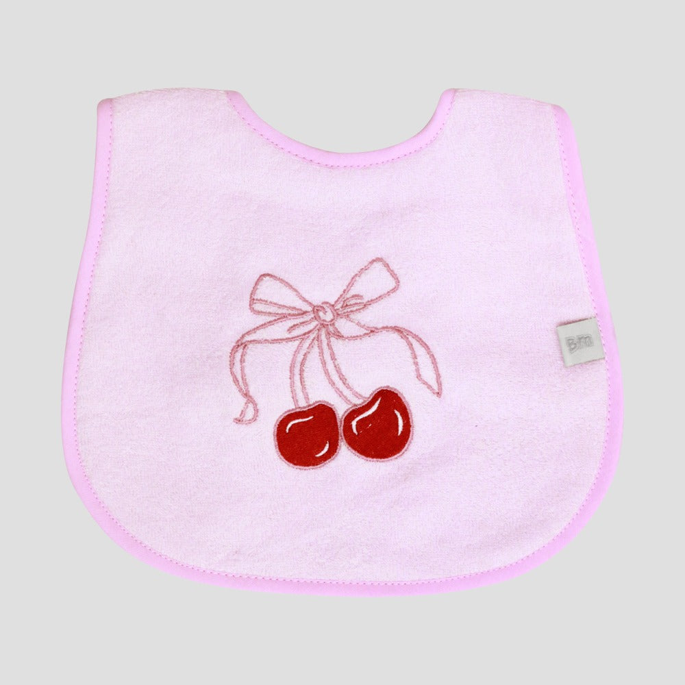 Babero Cereza - Rosado