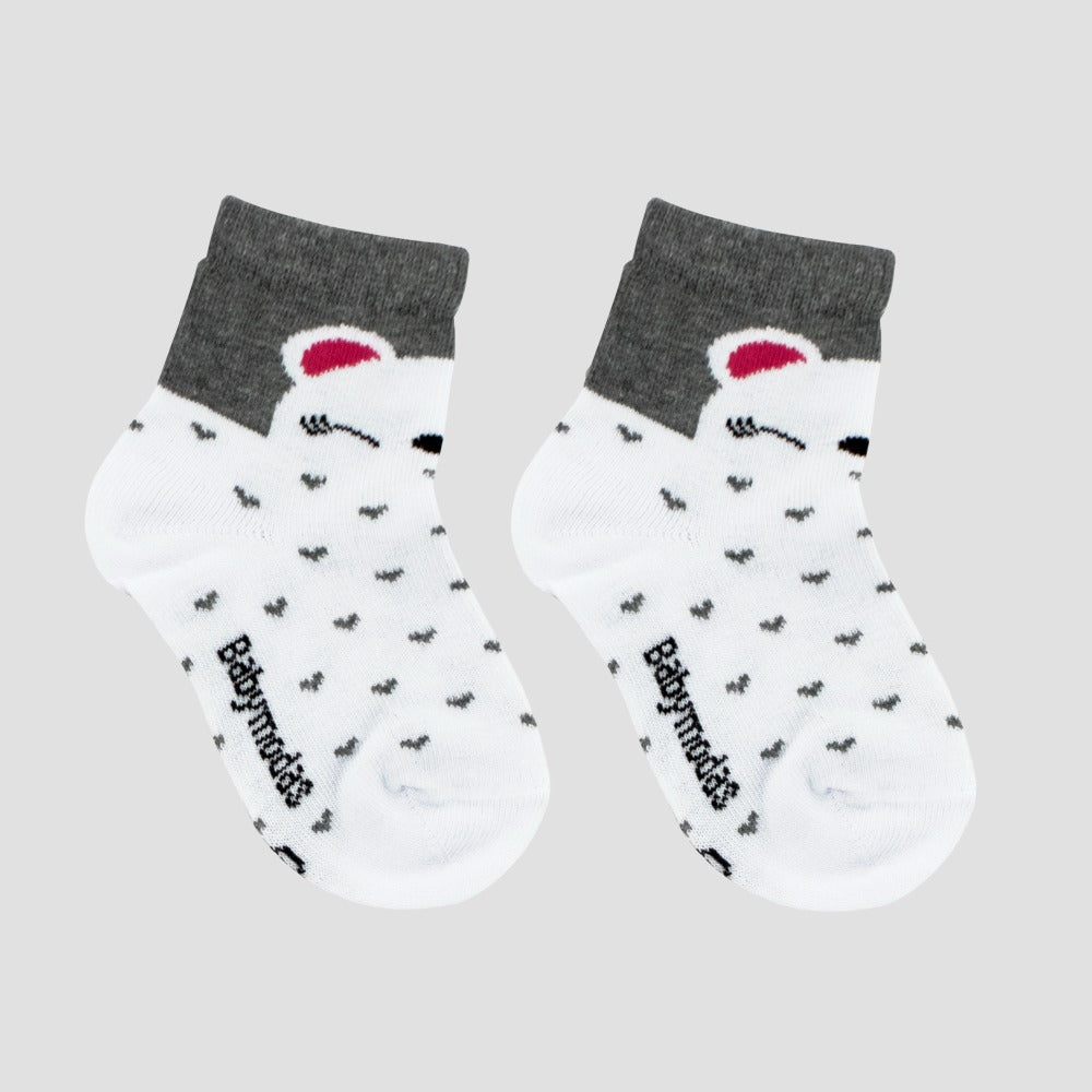 Medias Baby Osita - Blanco 1-2 AÑOS