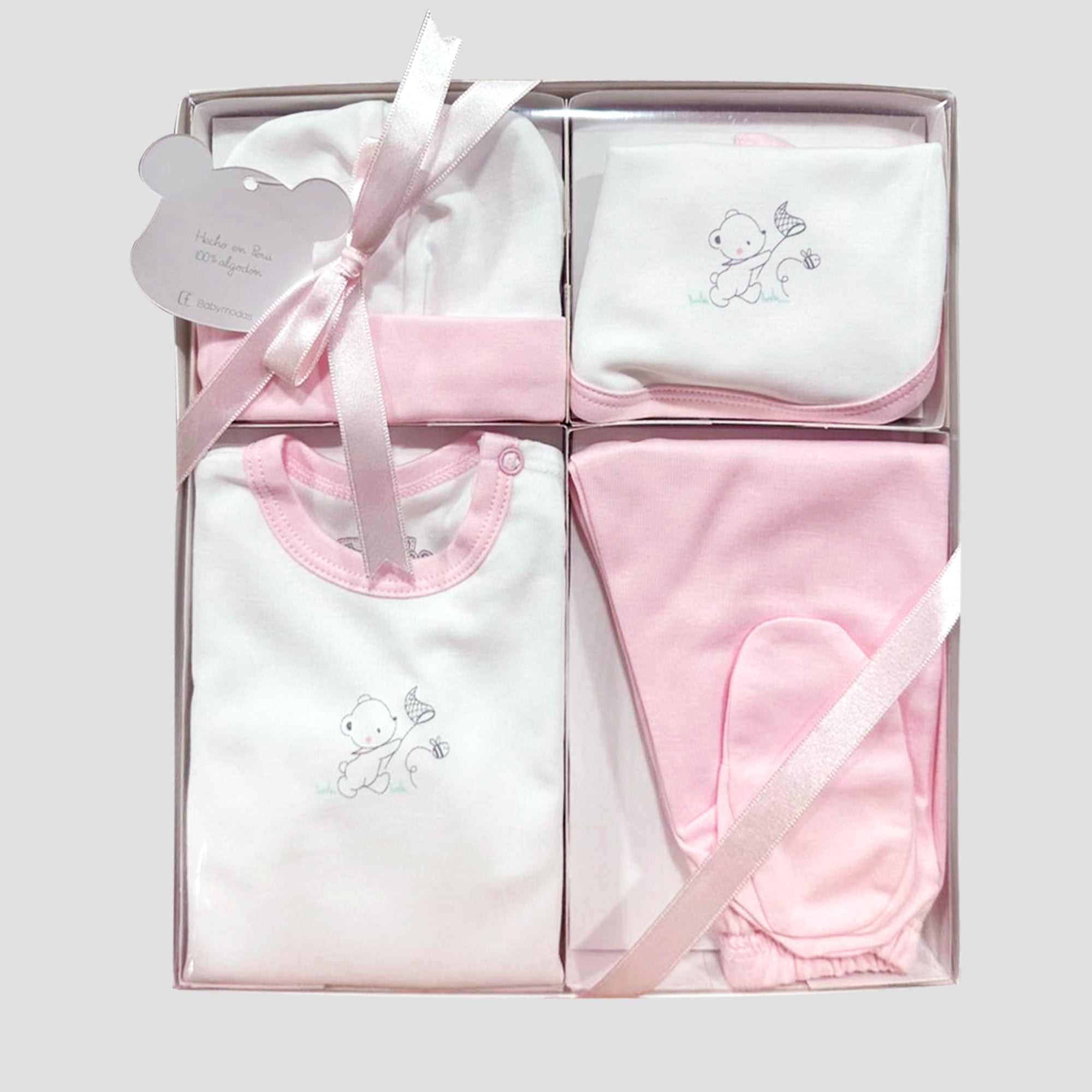 Box de Regalo Recién Nacido - Rosa