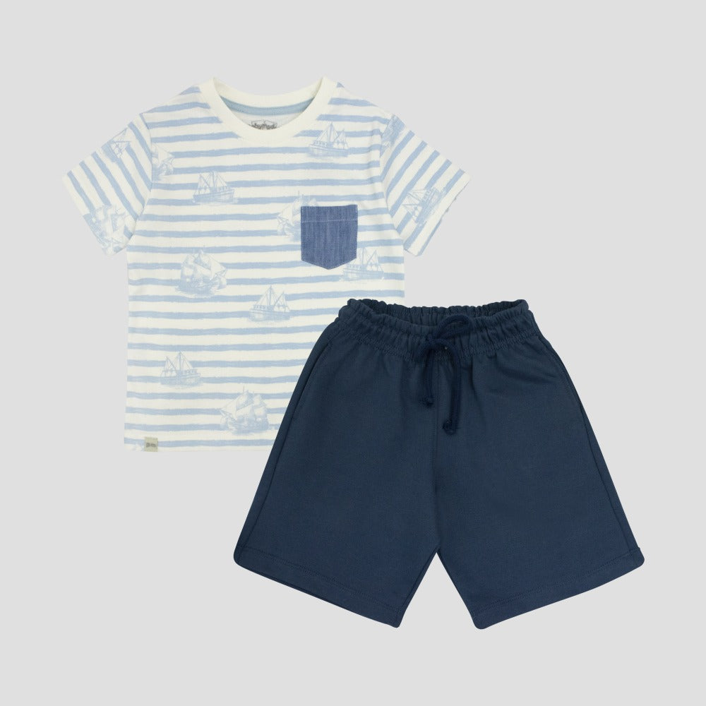 Conjunto Lucas - Azul Acero