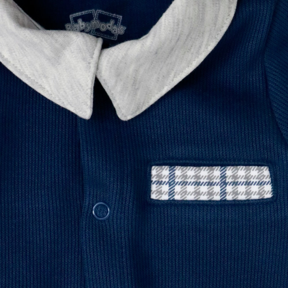 Enterizo Largo Valentino - Azul Acero