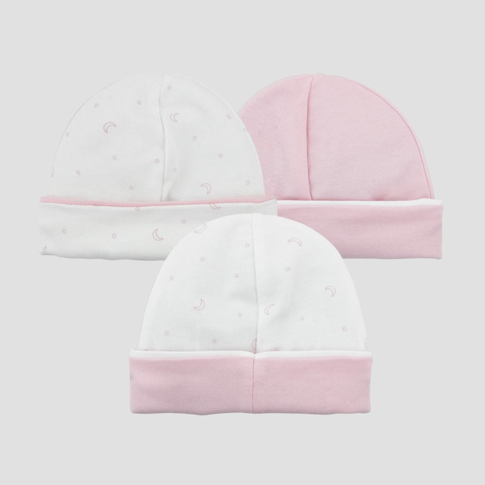 Gorro Pack 3 Niña - Rosado