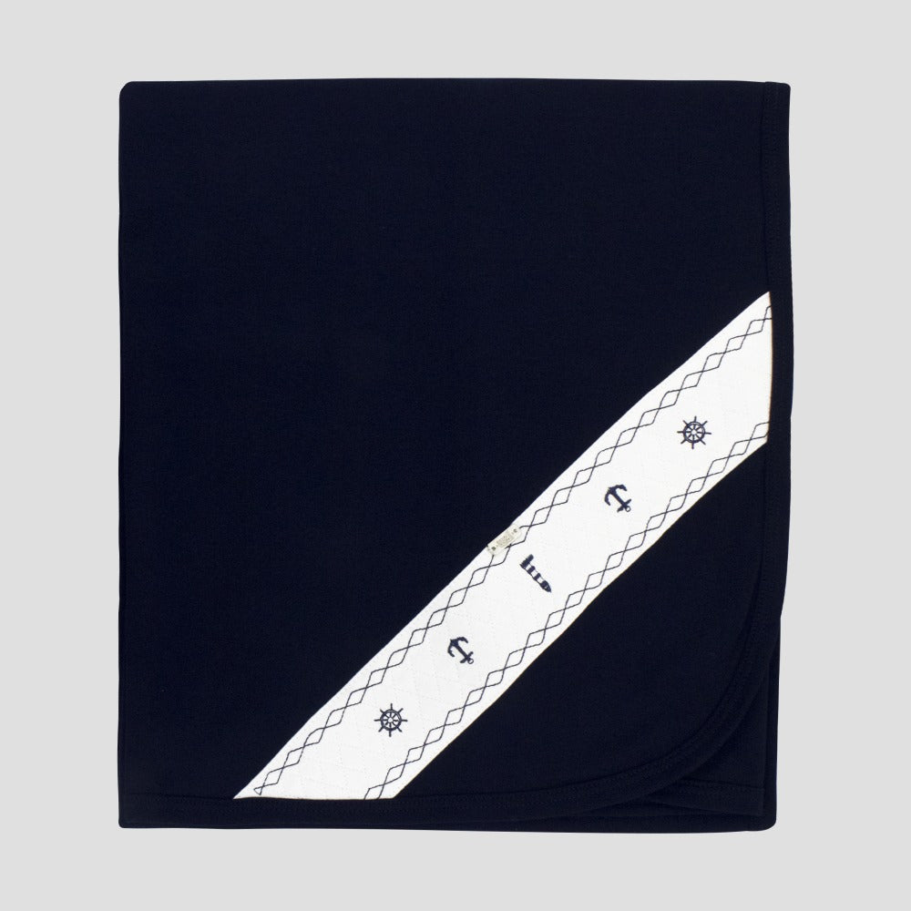 Manta Amir - Azul-Blanco