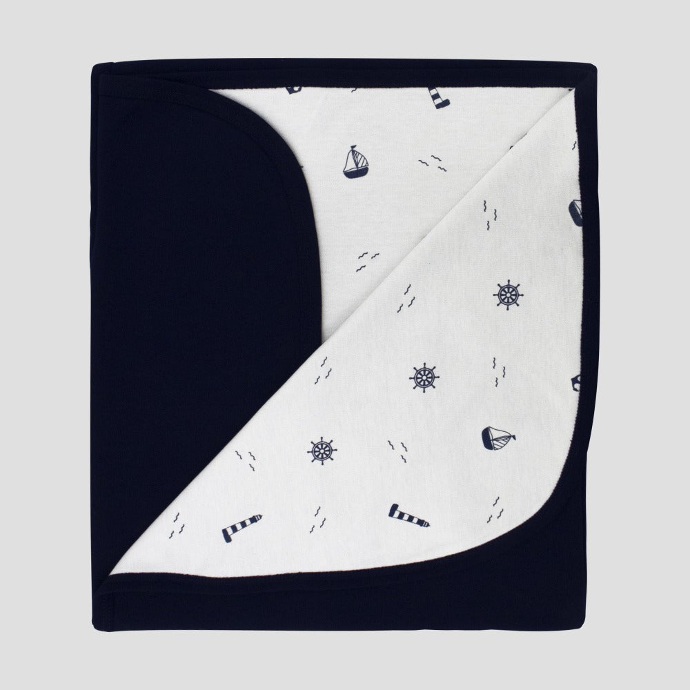 Manta Amir - Azul-Blanco
