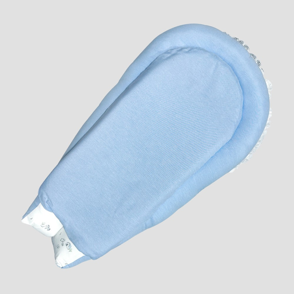 Nido Colecho para Bebé y Almohada - Celeste