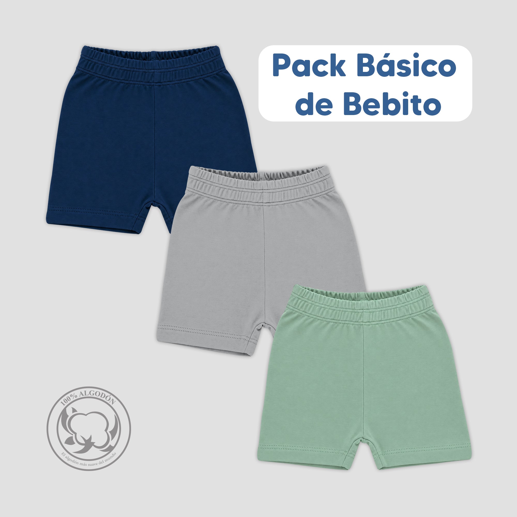 Pack Short Básico Bebito