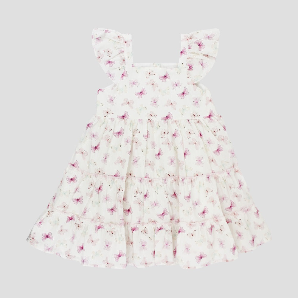 Vestido Ana - Fucsia-Crema