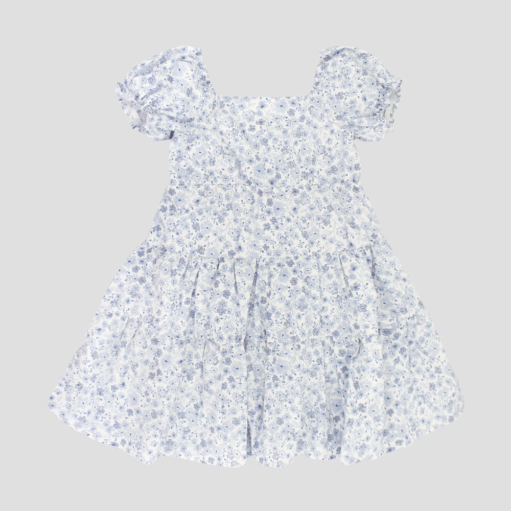 Vestido Layannie - Azul-Blanco