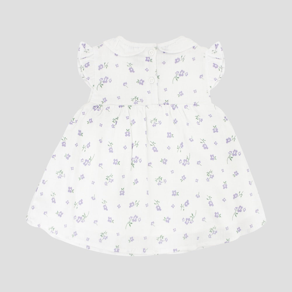Vestido Macarena - Blanco-Lila