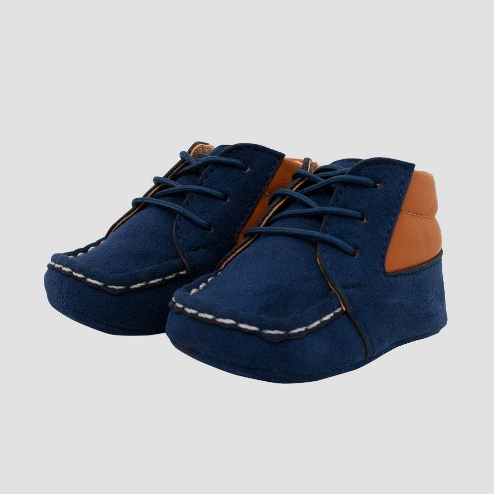 Zapato Flex -048 Azul Camel