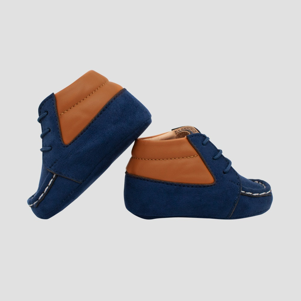 Zapato Flex -048 Azul Camel