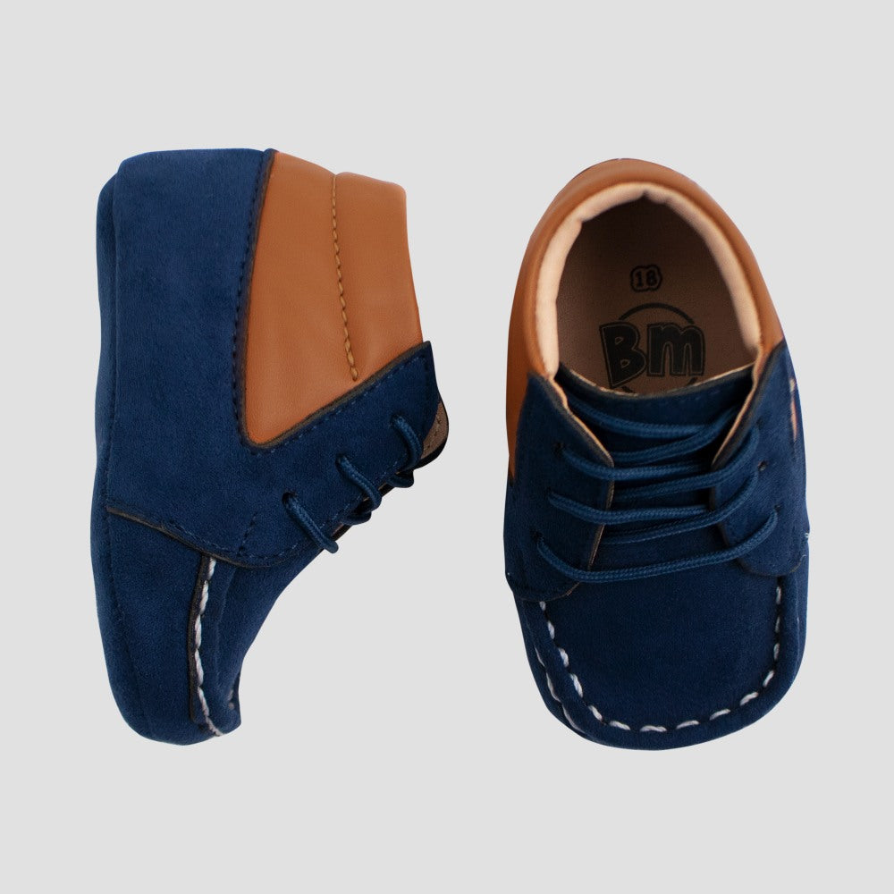 Zapato Flex -048 Azul Camel