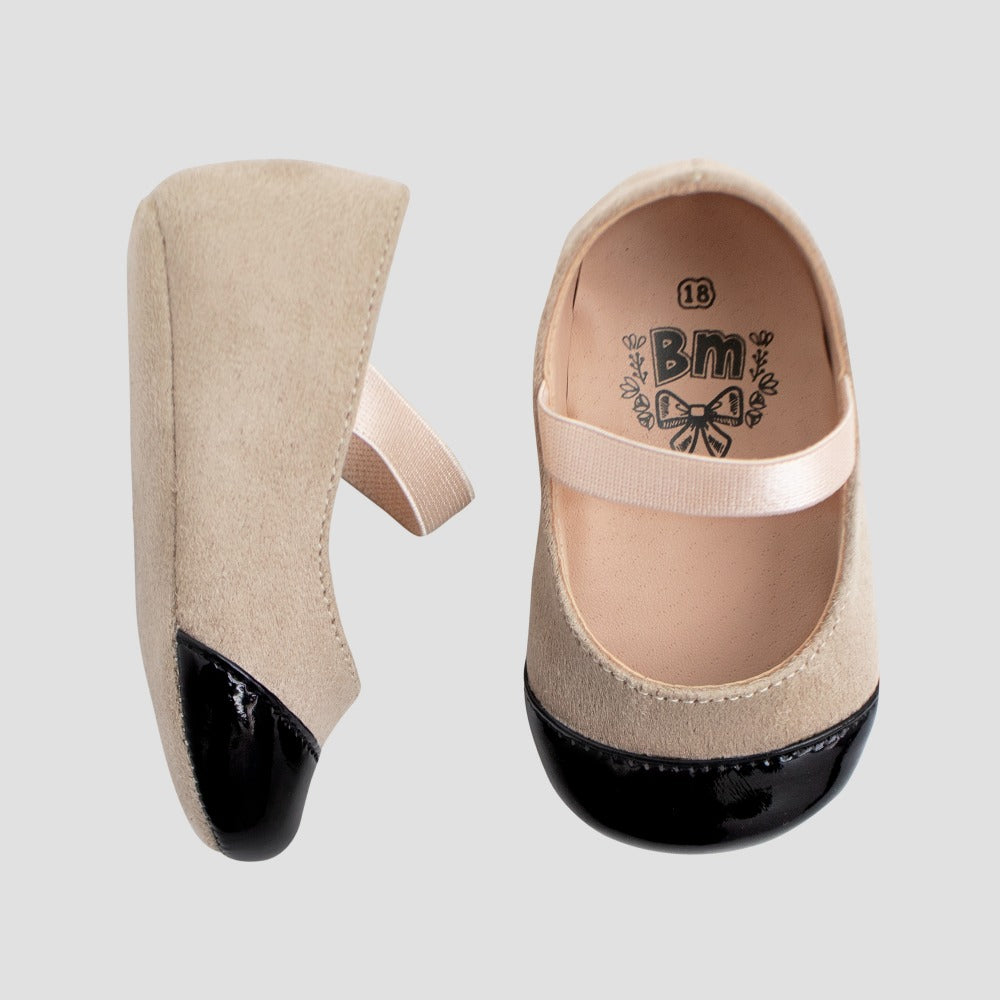 Zapato Flex -051 Beige negro