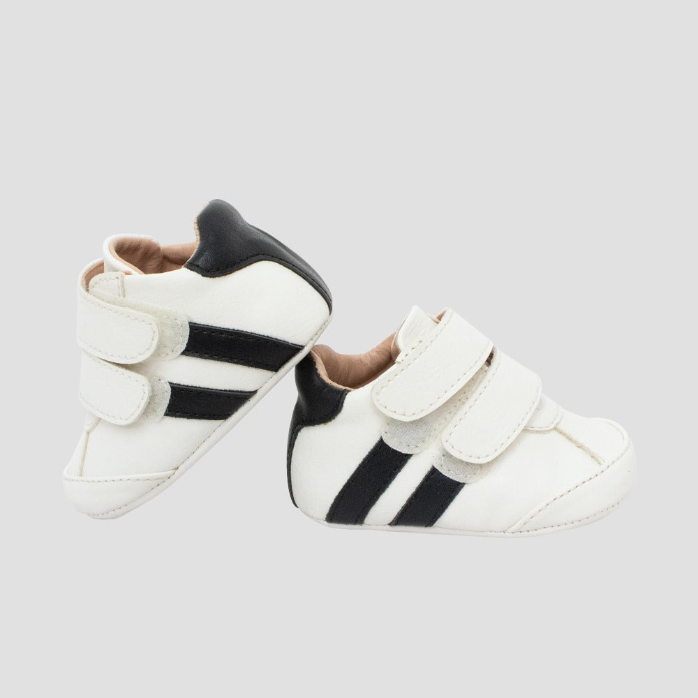 Zapatilla Flex - 030 Blanco Negro T-17