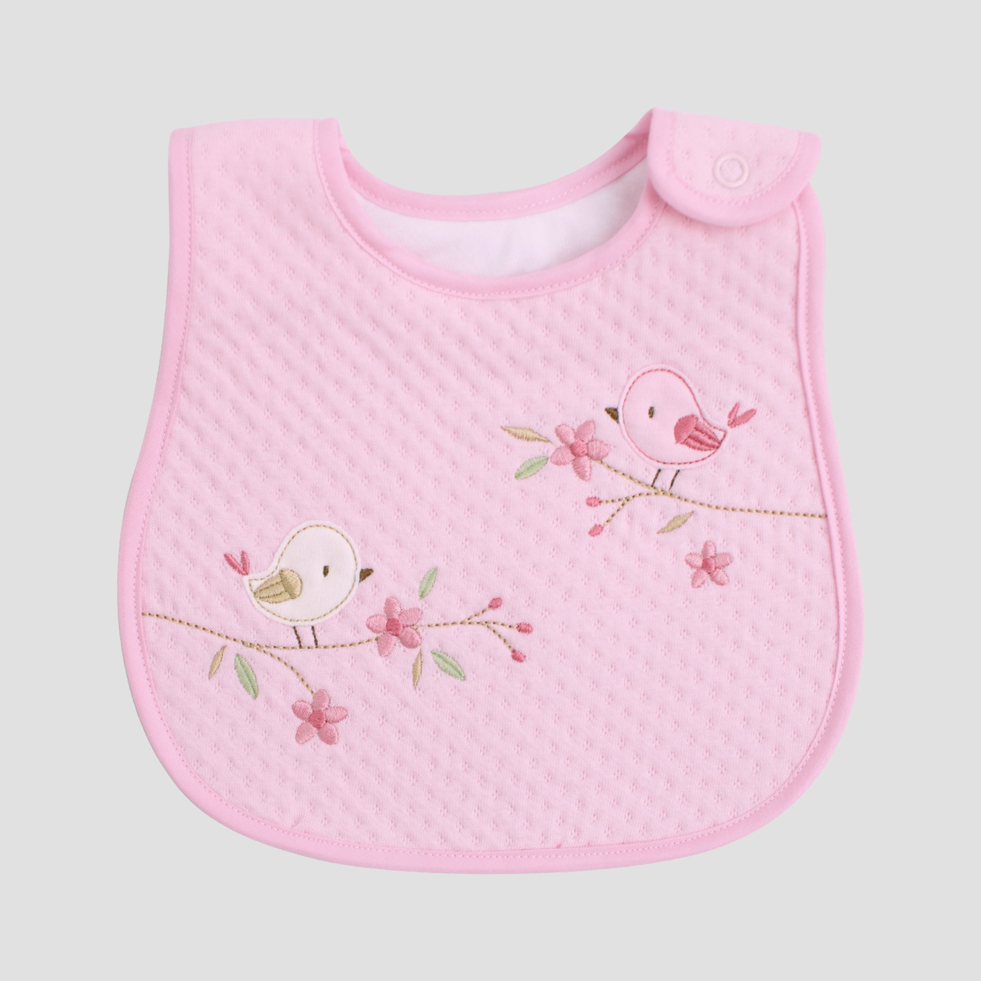 Babero Pajaritos - Rosado