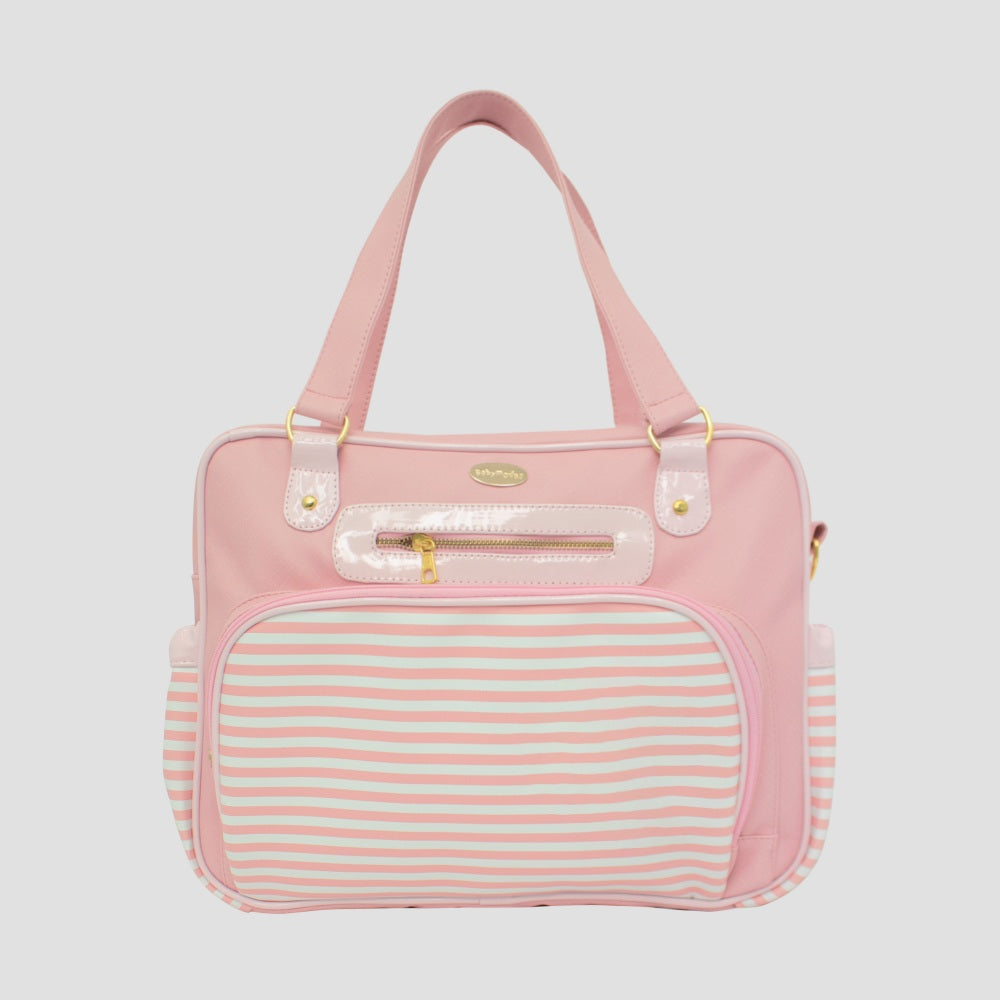 Bolso Listado -  Rosado